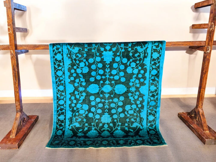 Ziegler Silk Wash Chobi Rug  - Size: 6.9 x 5.4