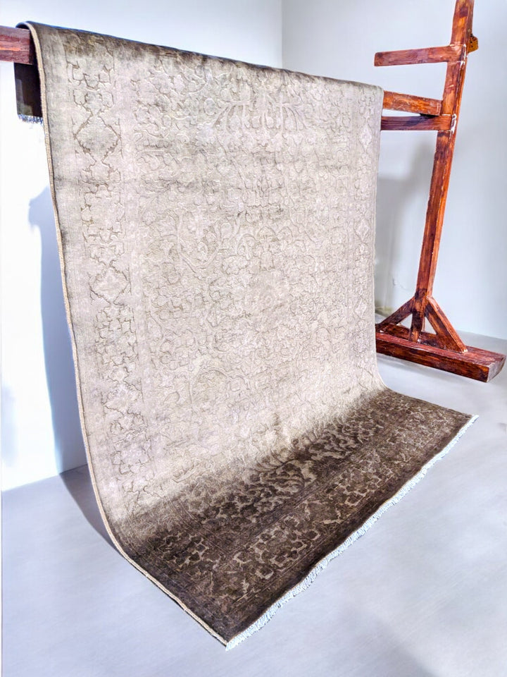 Oriental Silk Wash Chobi Rug - Size: 6 x 4.2