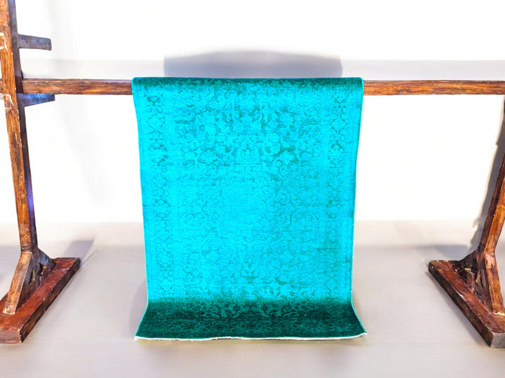 Oriental Silk Wash Chobi Rug - Size: 6.1 x 4.1