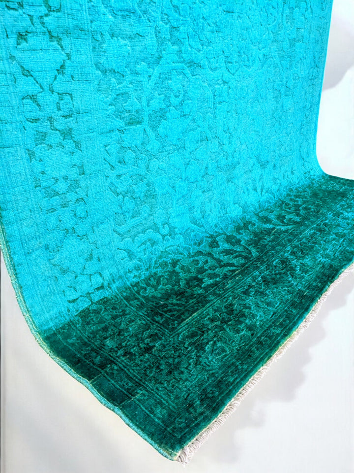 Oriental Silk Wash Chobi Rug - Size: 6.1 x 4.1