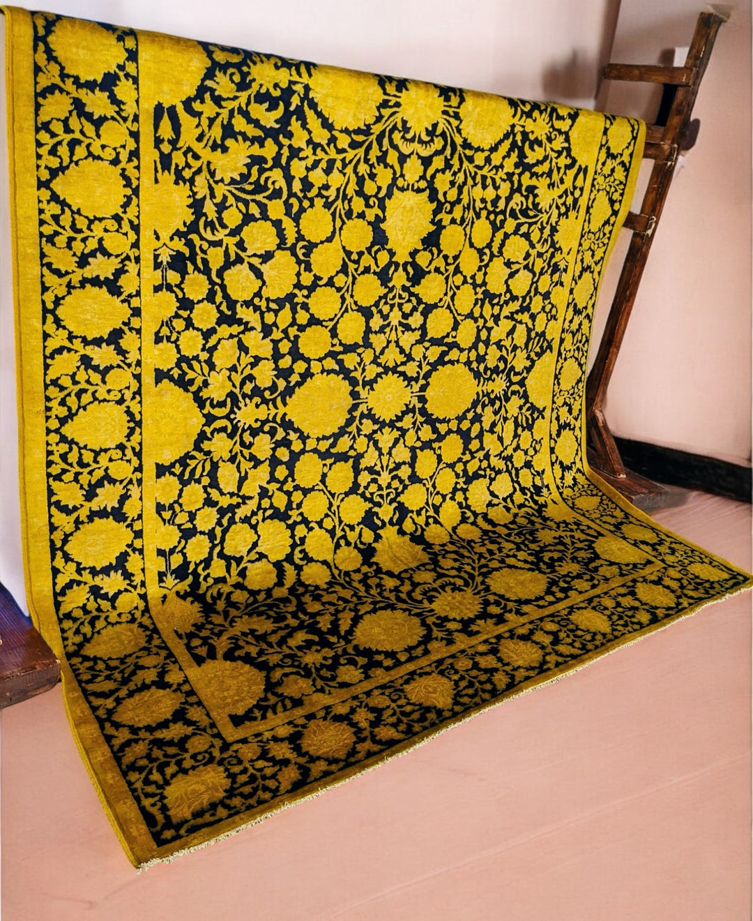 Ziegler Silk Wash Chobi Rug - Size: 9.6 x 8.4