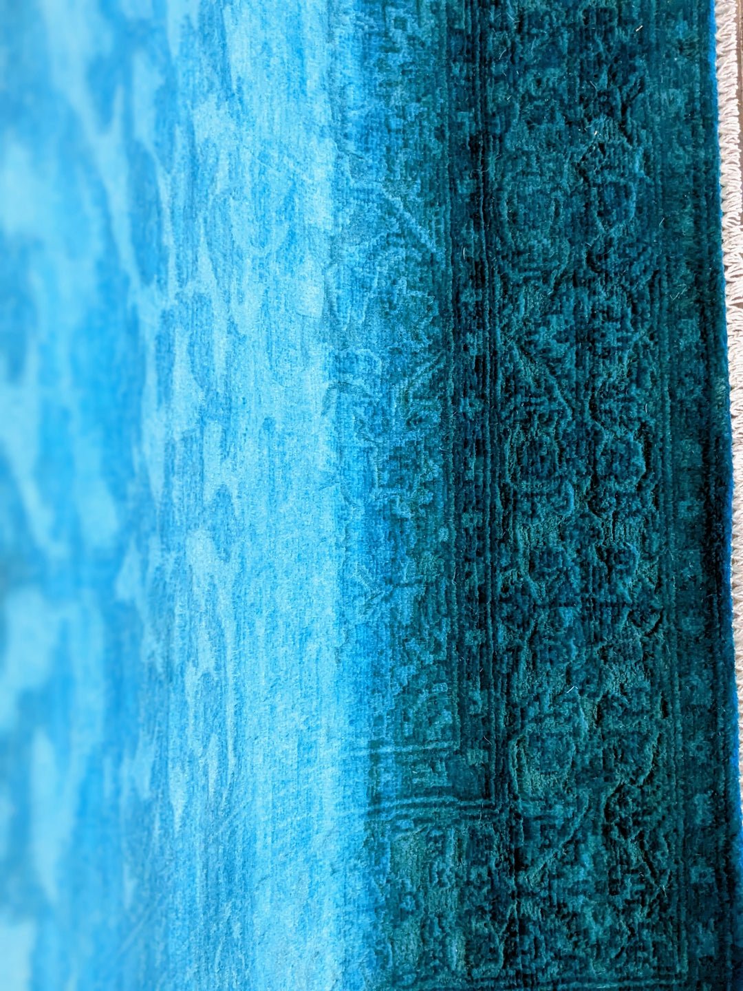 Oriental Silk Wash Chobi Rug - Size: 5.7 x 4