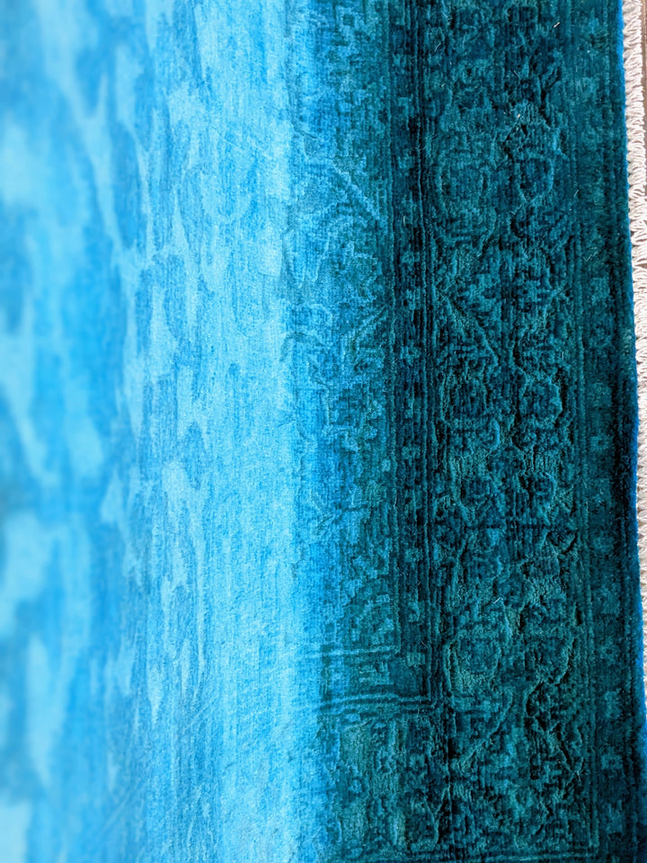 Oriental Silk Wash Chobi Rug - Size: 5.7 x 4