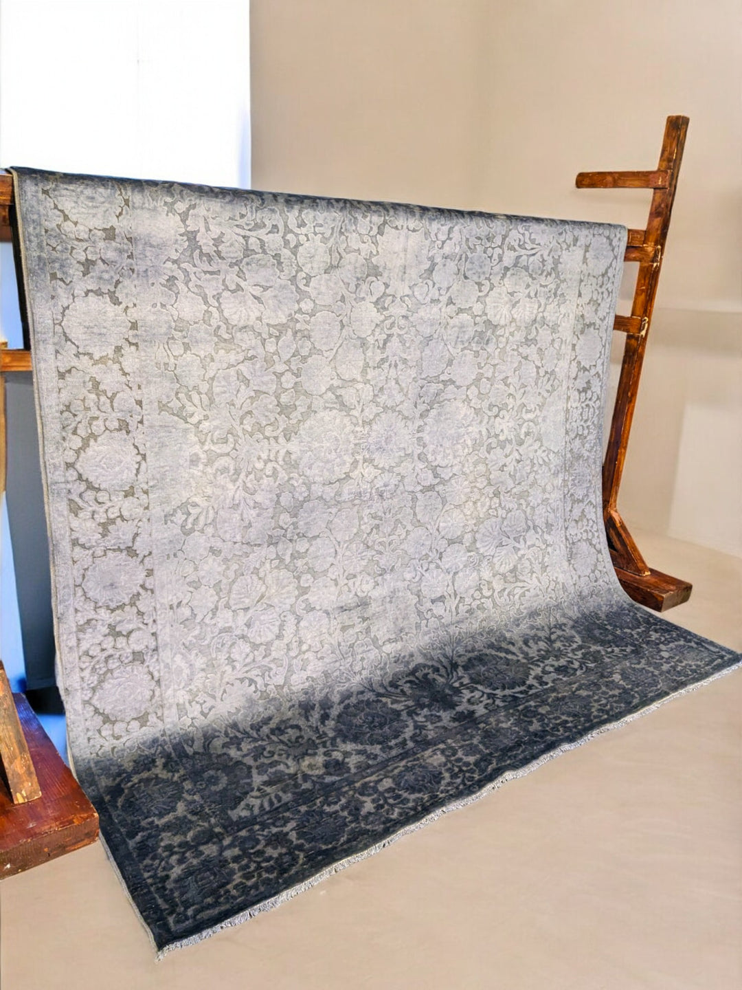 Ziegler Silk Wash Chobi Rug - Size: 9.6 x 8.2