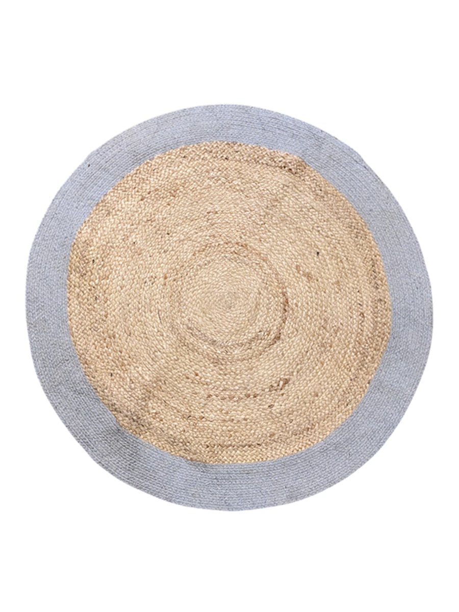 Braided Natural Round Jute Rug  - Size: 2.10 x 2.10