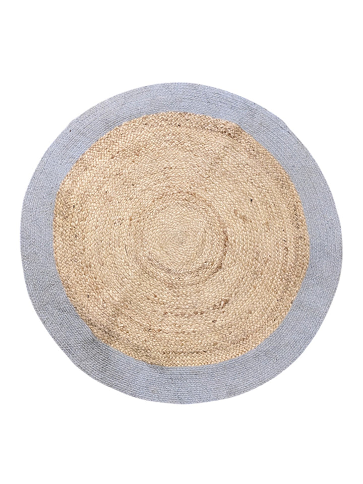 Braided Natural Round Jute Rug  - Size: 2.10 x 2.10