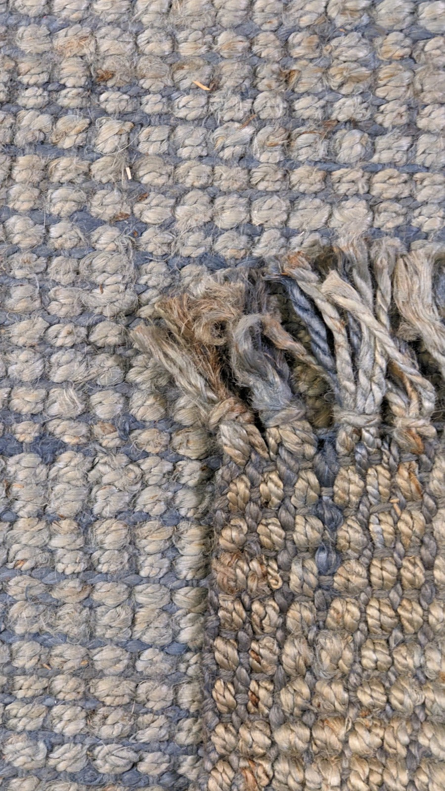 Chunky Overdyed Jute Rug - Size: 9.1 x 6