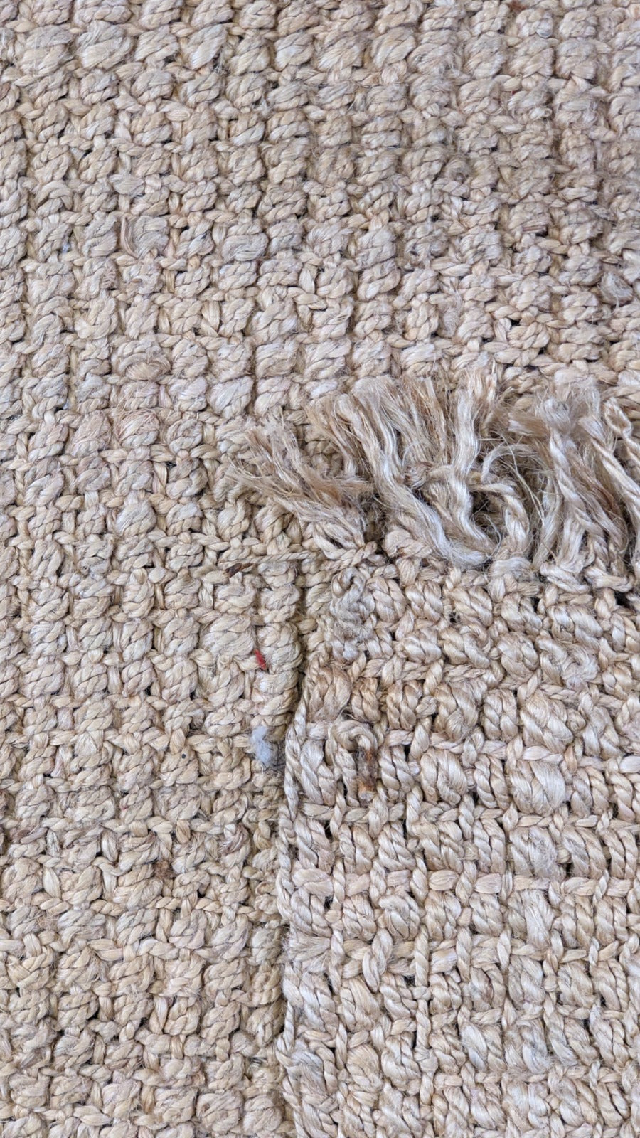 Chunky Natural Jute Rug - Size: 7.10 x 5.3