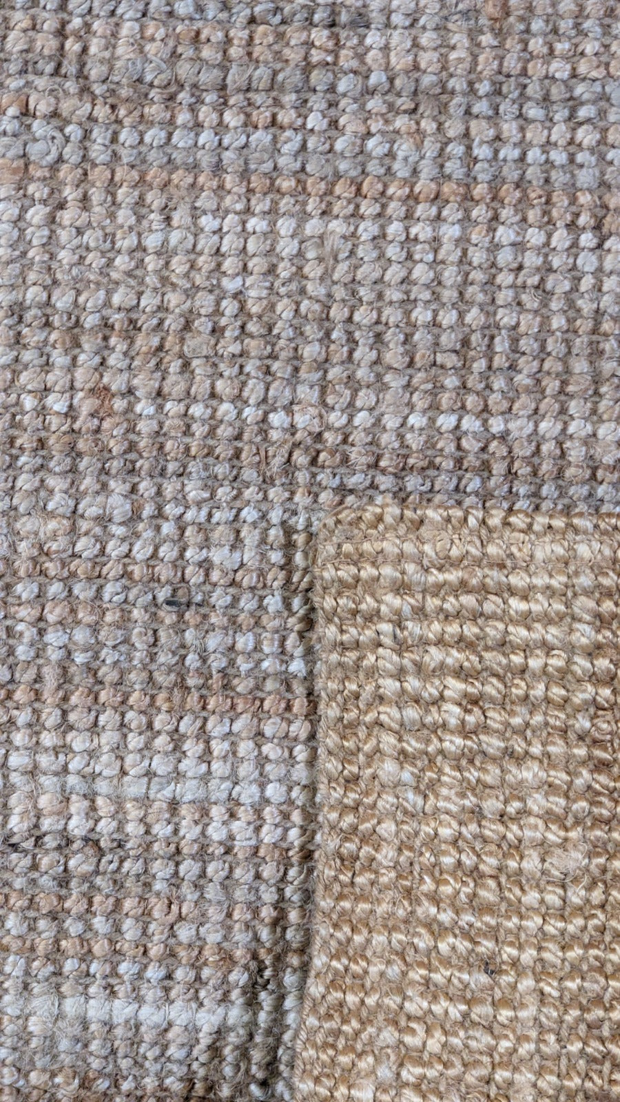 Flatweave Natural Jute Rug - Size: 9.9 x 6.6