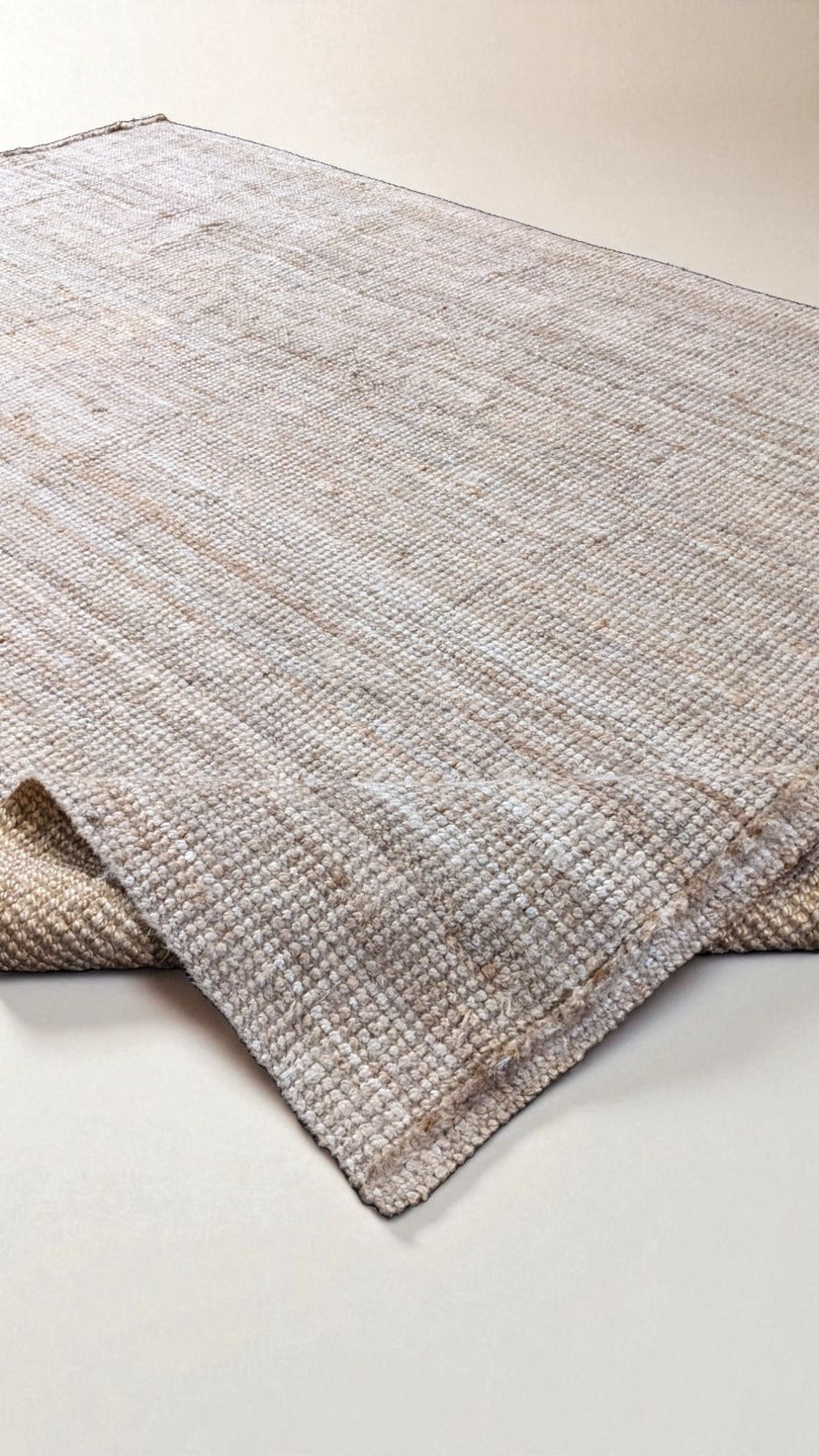 Flatweave Natural Jute Rug - Size: 9.9 x 6.6