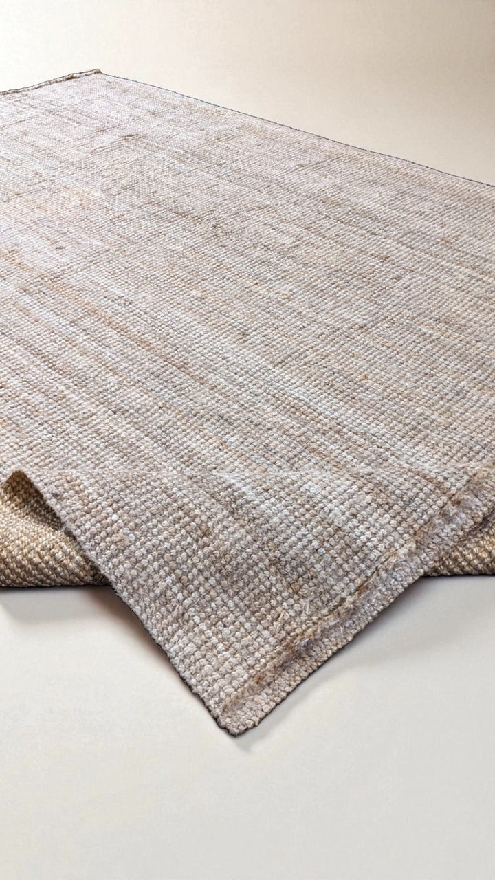 Flatweave Natural Jute Rug - Size: 9.9 x 6.6