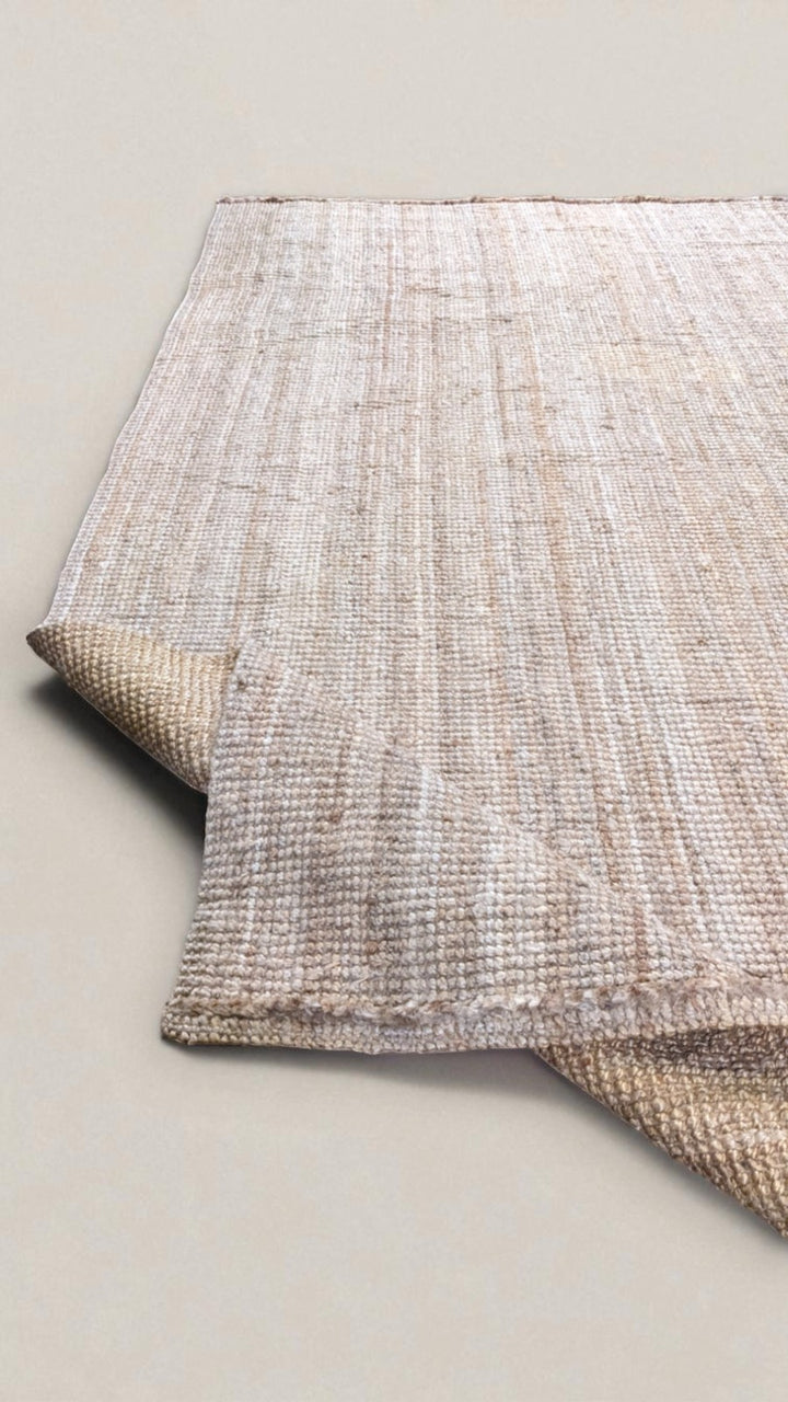 Flatweave Natural Jute Rug - Size: 9.9 x 6.6