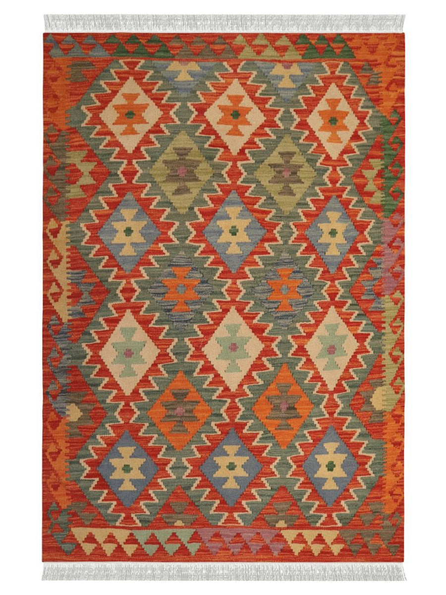 Afghani Chobi Kilim - Size: 5 x 3 - Imam Carpet Co