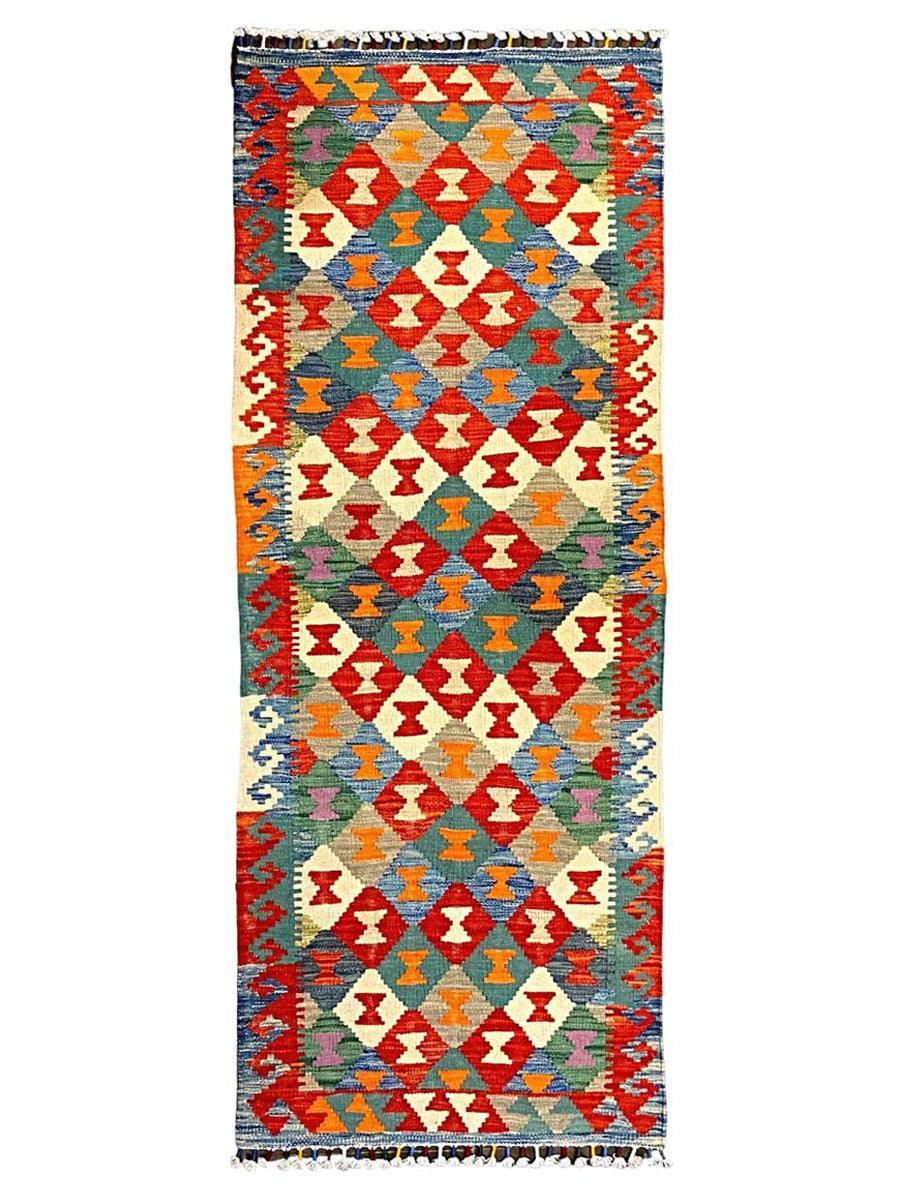 Afghani Chobi Kilim - Size: 6.5 x 2.5