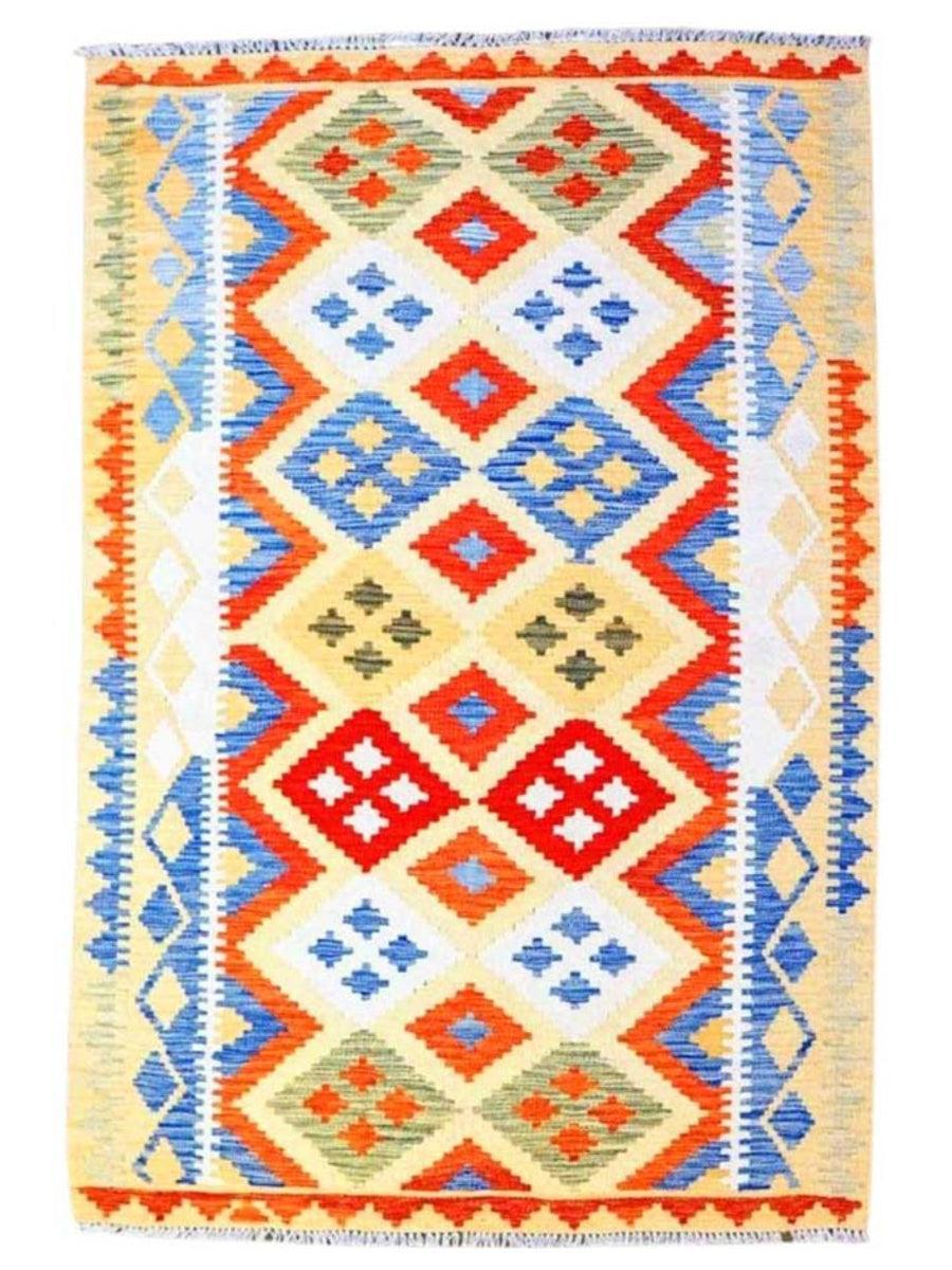 Colourful Bohemian Kilim - Size: 5.10 x 4.3