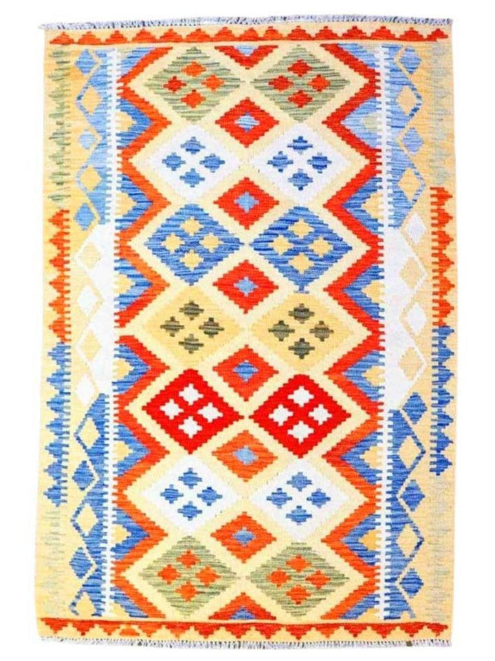 Colourful Bohemian Kilim - Size: 5.10 x 4.3