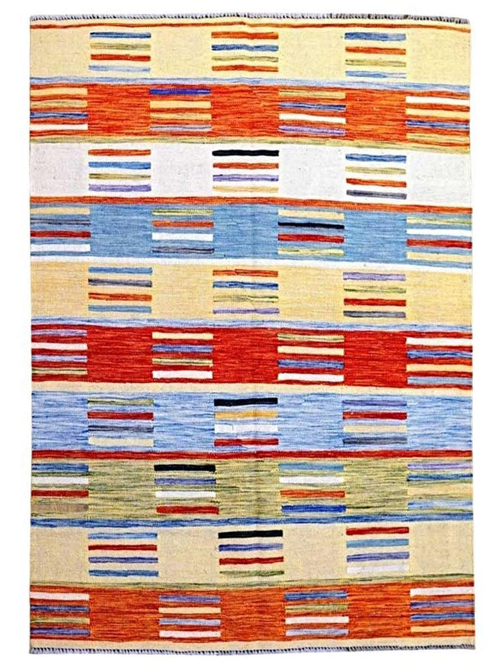 Colourful Bohemian Kilim - Size: 5.9 x 3.11