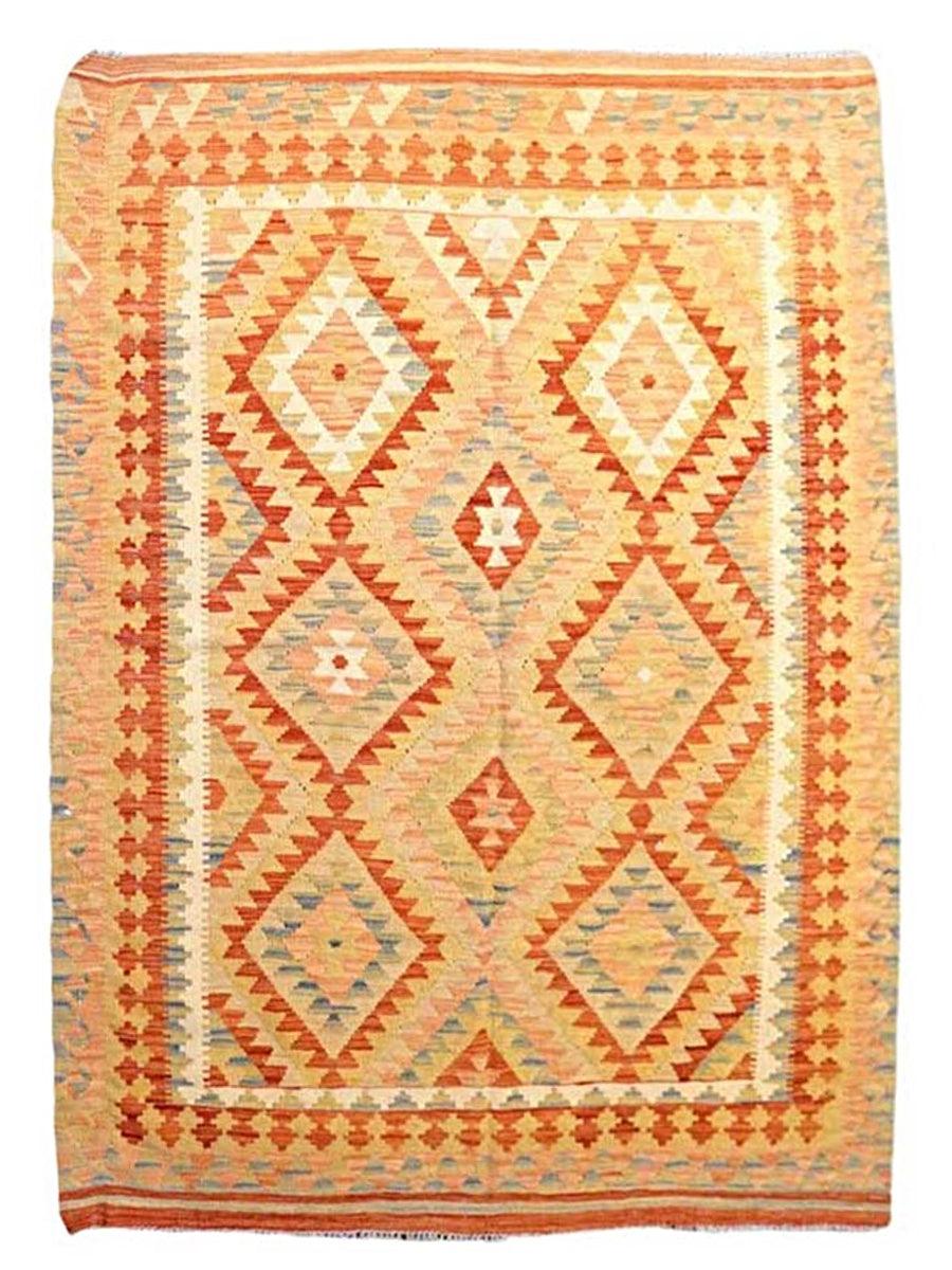 Colourful Bohemian Kilim - Size: 6.6 x 4.10