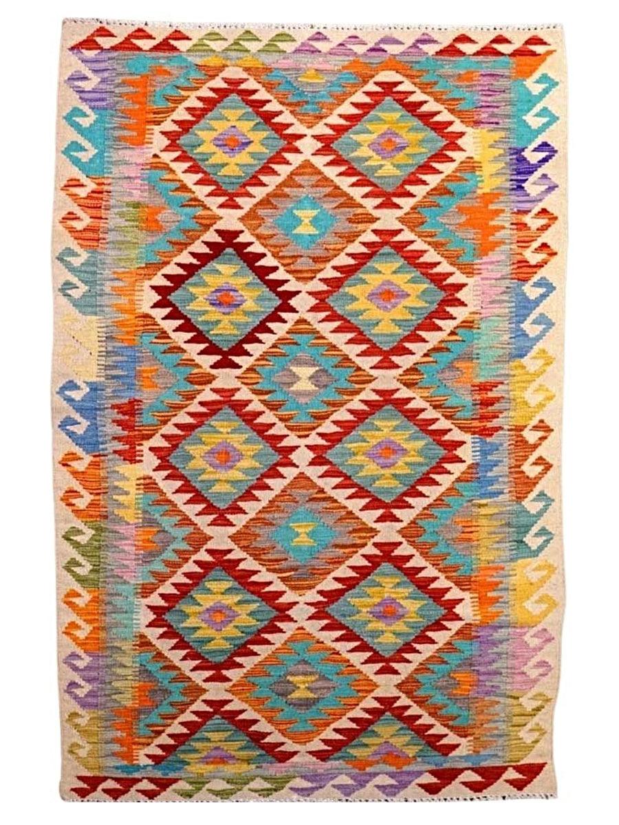 Colourful Bohemian Kilim - Size: 6.7 x 3.4