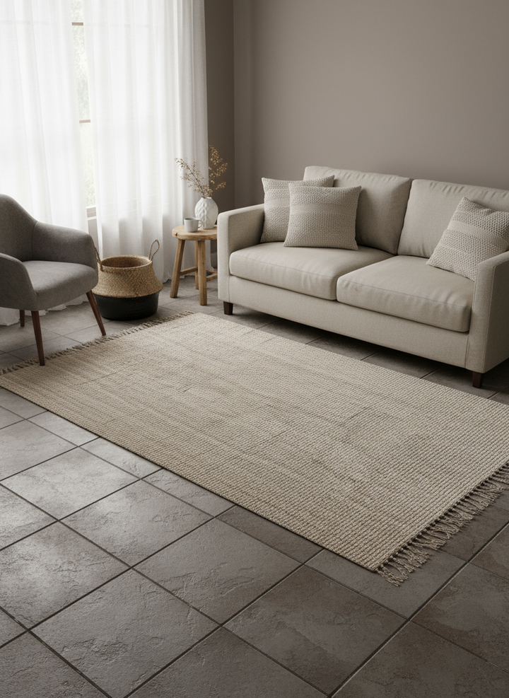 Chunky Natural Jute Rug - Size: 9.1 x 5.10