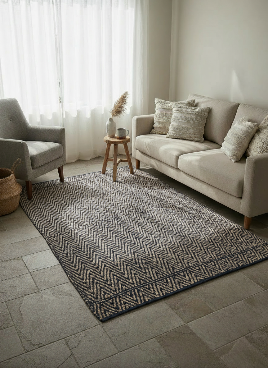 Loop Overdyed Jute Rug - Size: 7.2 x 4.10