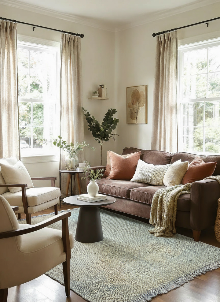 Flatweave Overdyed Jute Rug - Size: 6.8 x 5.4