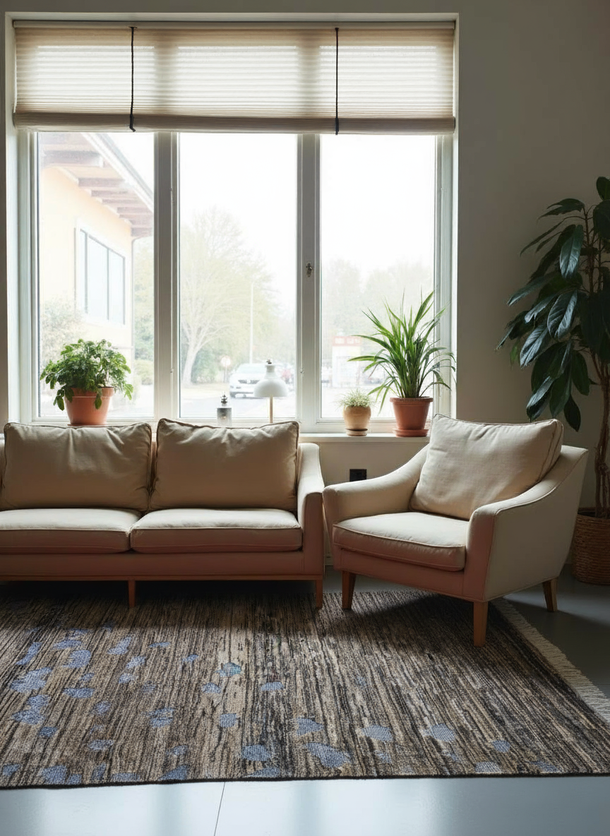 Sculpture Hand Knotted Rug - Size: 8.1 x 5.2