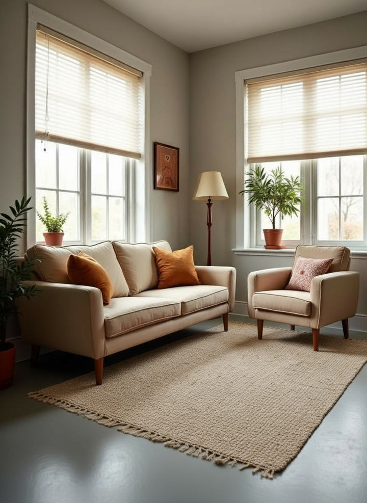 Flatweave Natural Jute Rug - Sample