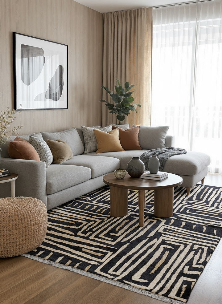 Zulu Hand Knotted Rug - Size: 9.10 x 8