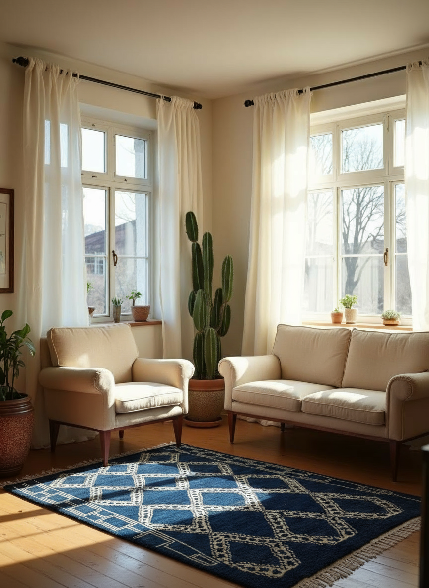 Nomad Hand Knotted Rug - Size: 6.2 x 4