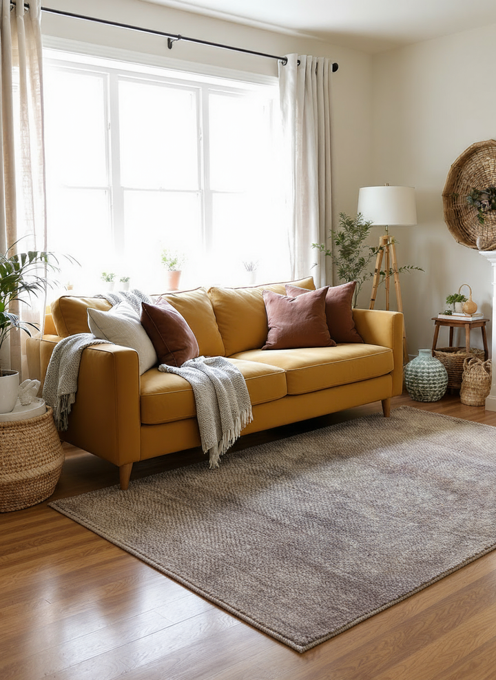 Braided Natural Jute Rug - Size: 7.2 x 5.4