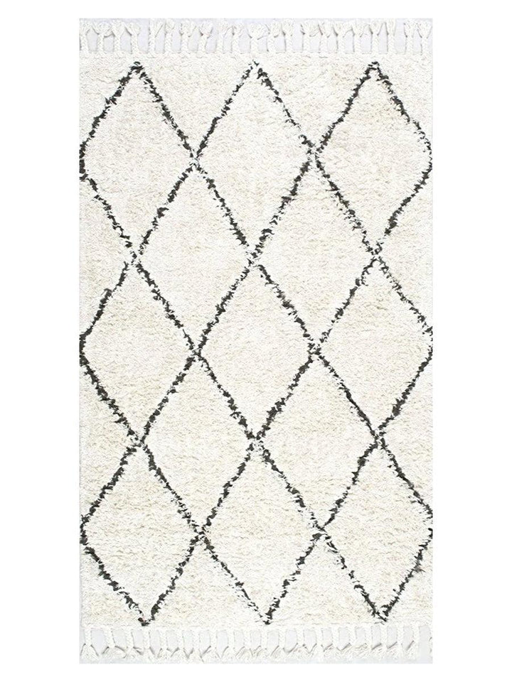 Moroccan Wool Shag Rug - Size: 8 x 5