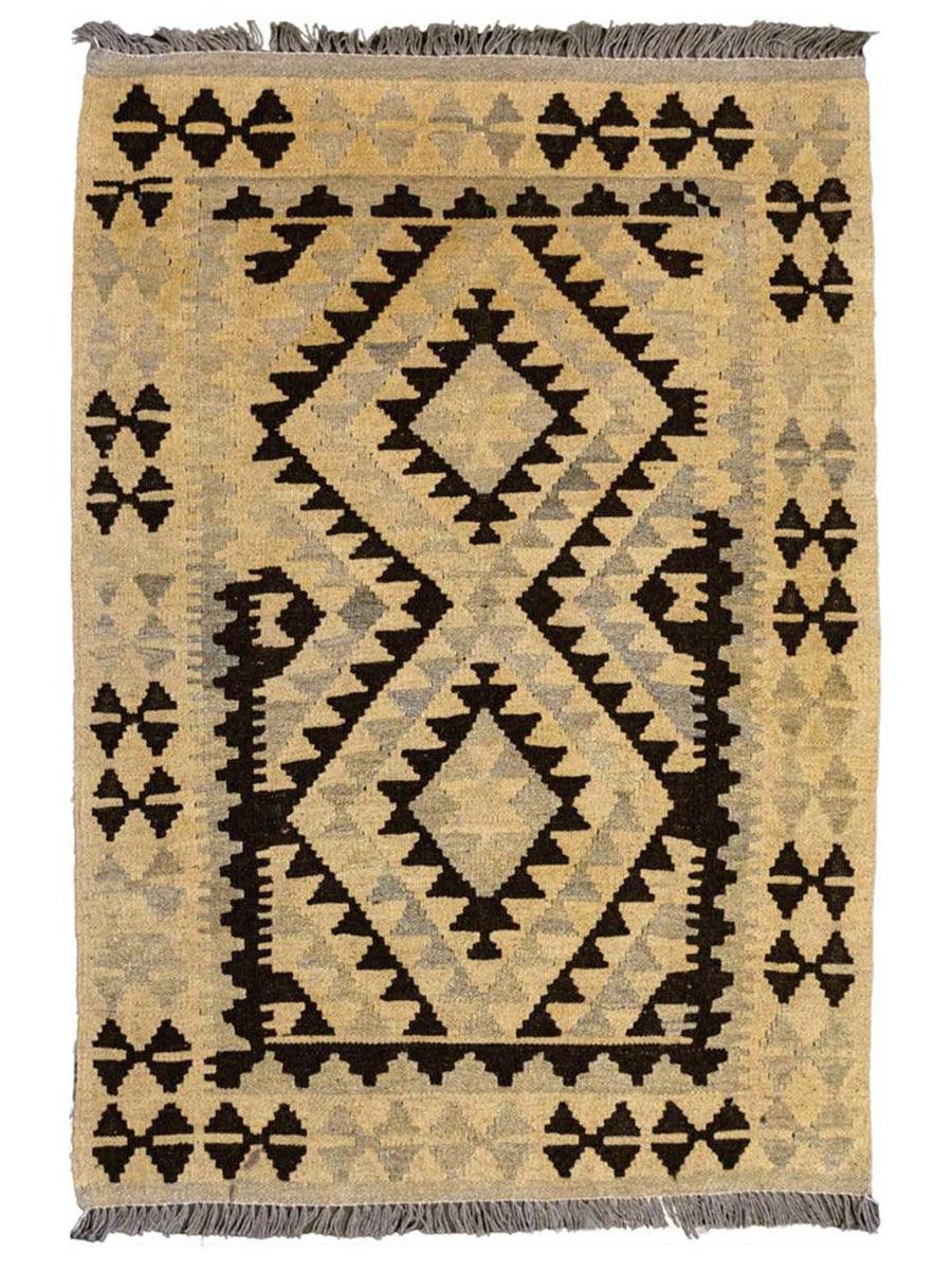 Nuetral Bohemian Kilim - Size: 3.10 x 2.9