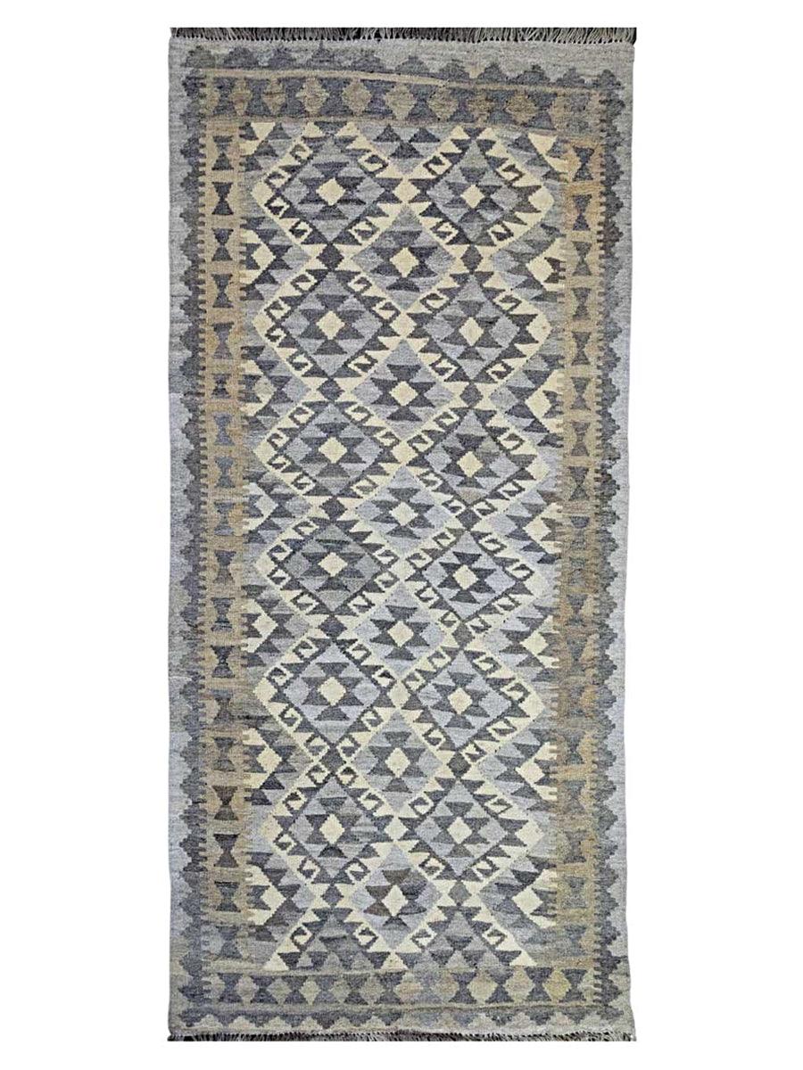 Nuetral Bohemian Kilim - Size: 6.5 x 3.1