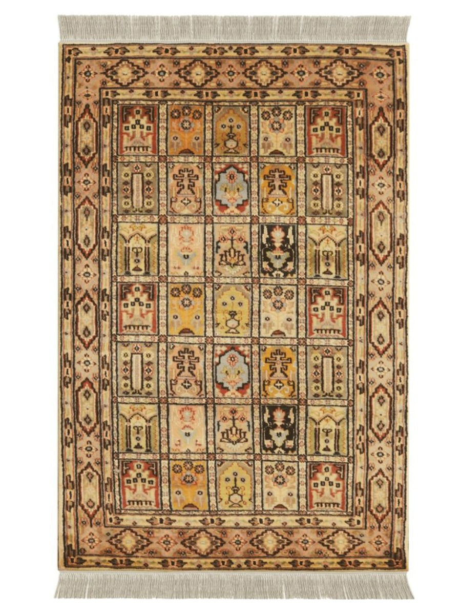 Bakhtiari Pakistani Silk - Size: 4 x 2.6 - Imam Carpet Co