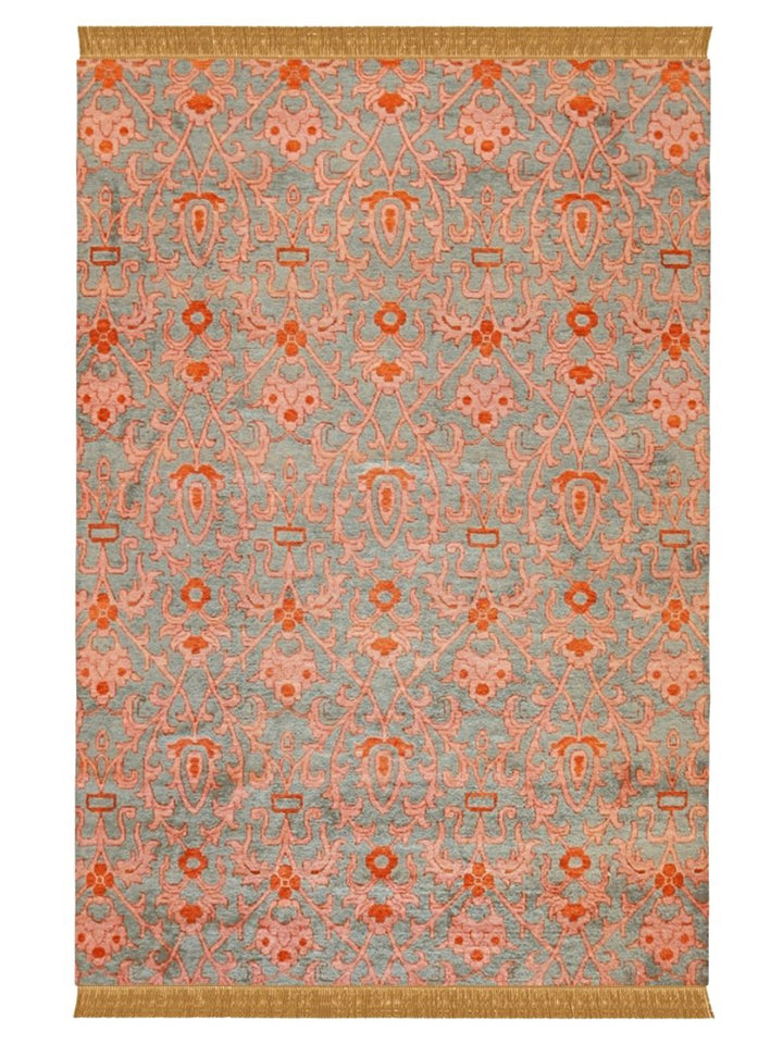 Floral Trellis Rug - Size: 14 x 10