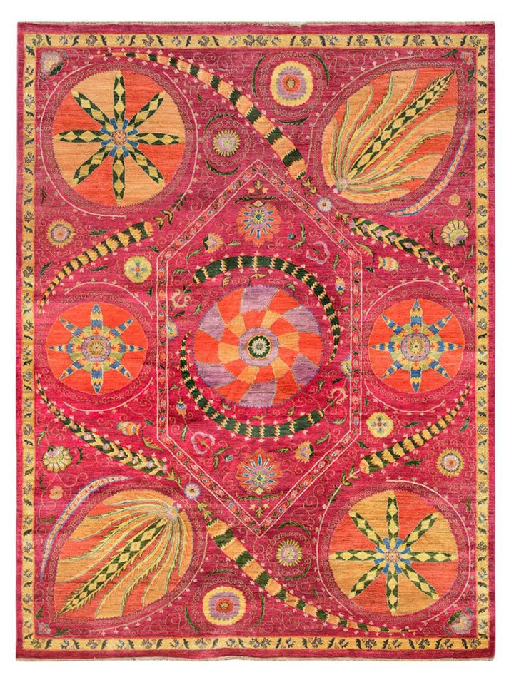 Suzani Rug - Size: 11.8 x 9