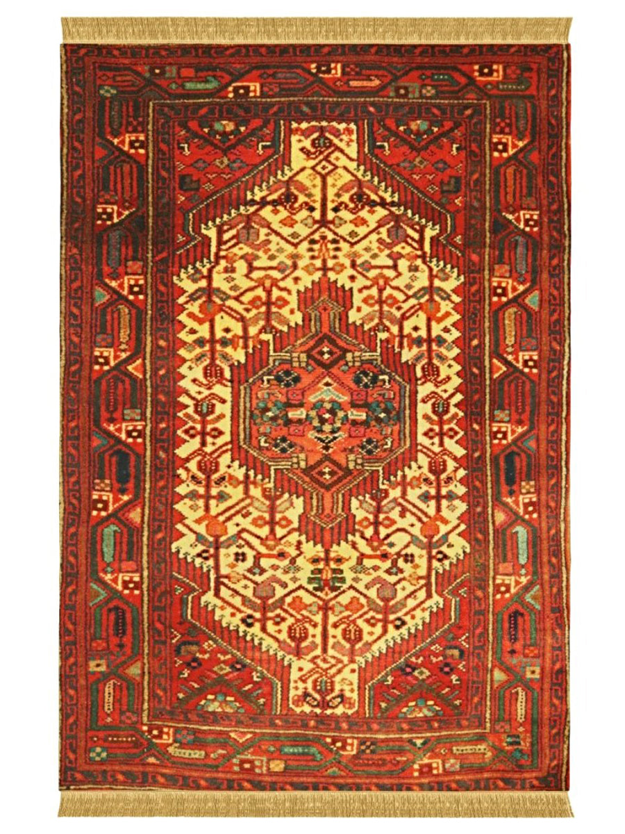 Hamadan Tribal Rug - Size: 3.8 x 2.7 - Imam Carpet Co