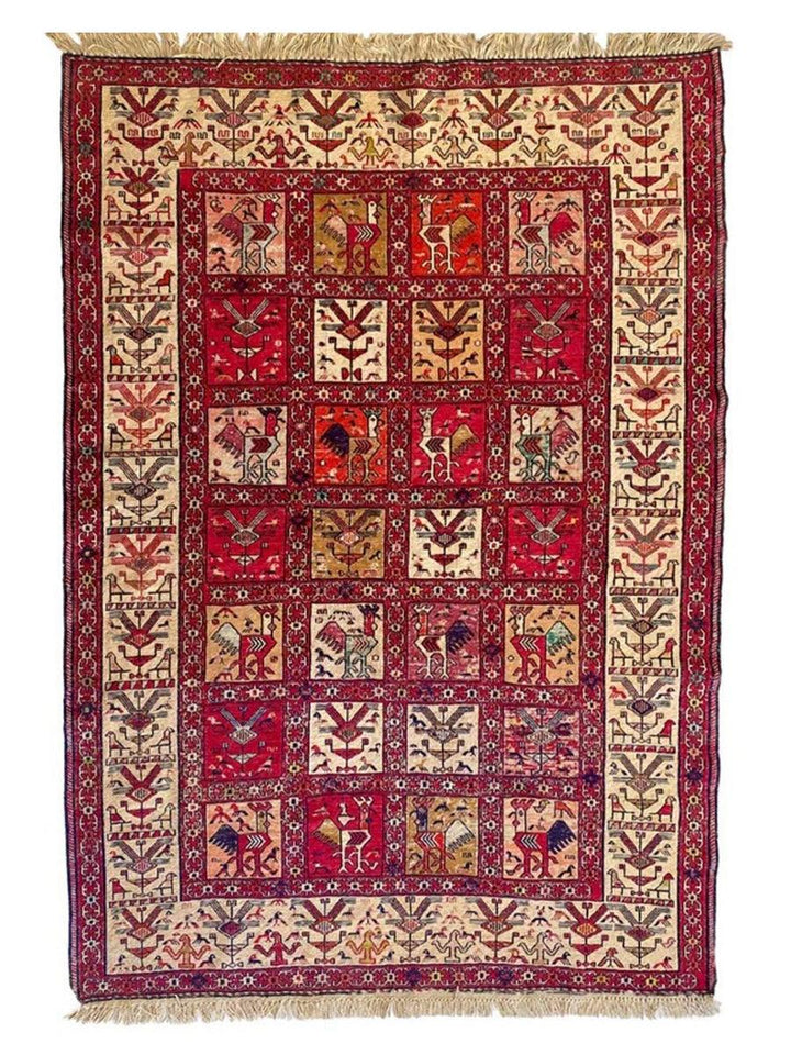 Turkish Sumak Kilim - Size: 5.11 x 4.2