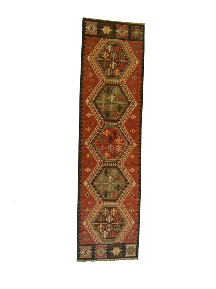 Turkish Runner - size: 9.9 x 2.7 - Imam Carpet Co