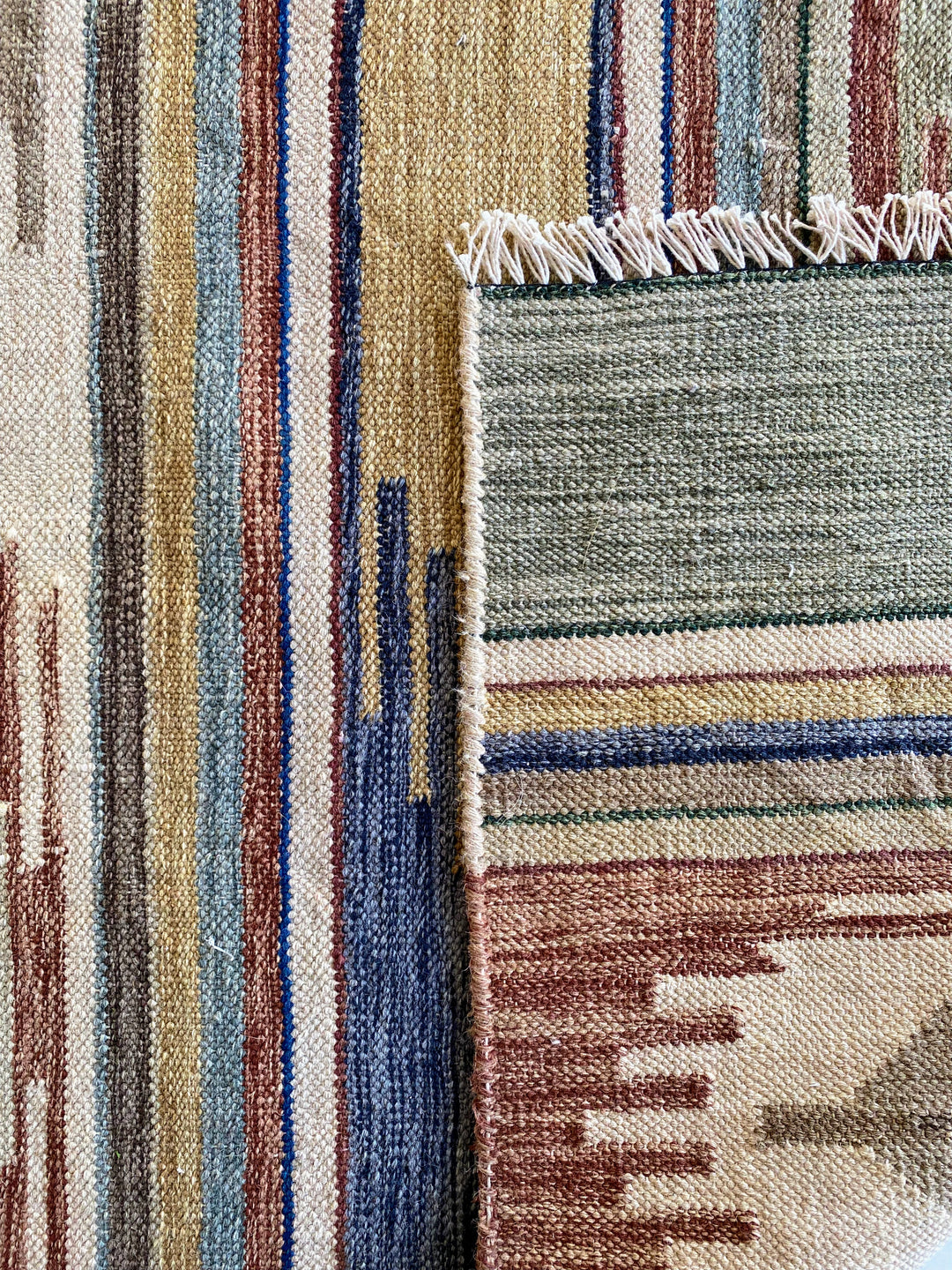 Antique Wash Afghani Kilim - Size: 7.5 x 6.2 - Imam Carpet Co