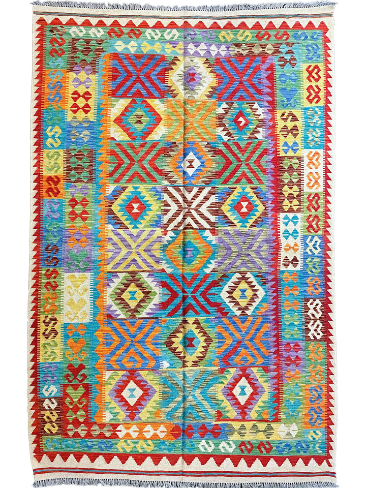 Afri - Size: 8.1 x 5.9 - Imam Carpet Co