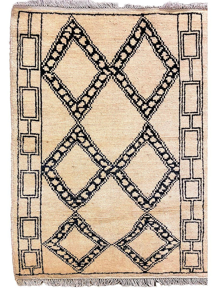 Greige - Size: 4.1 x 3.1 - Imam Carpet Co