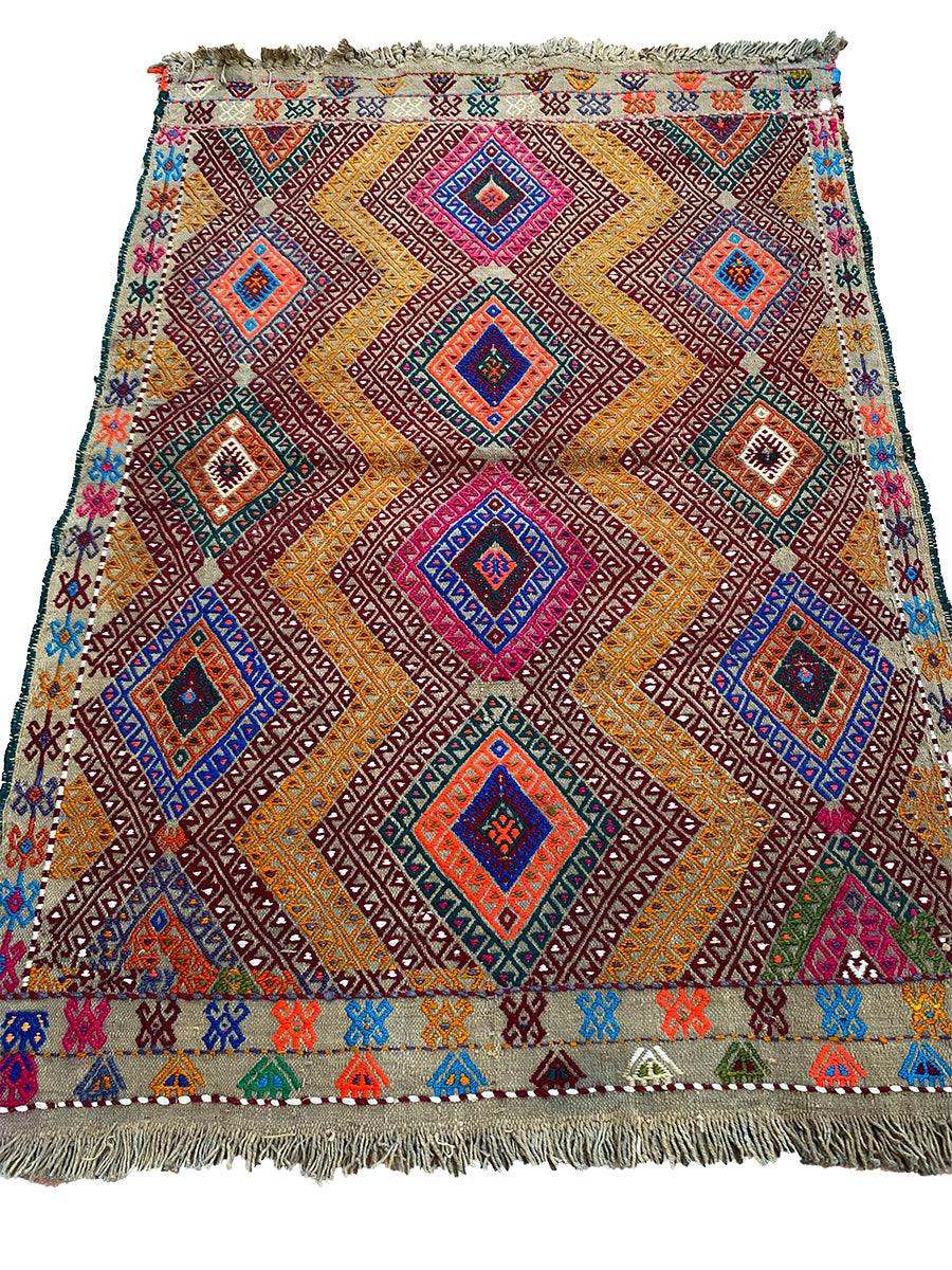 Ebru - Size: 3.4 x 2.4 - Imam Carpet Co