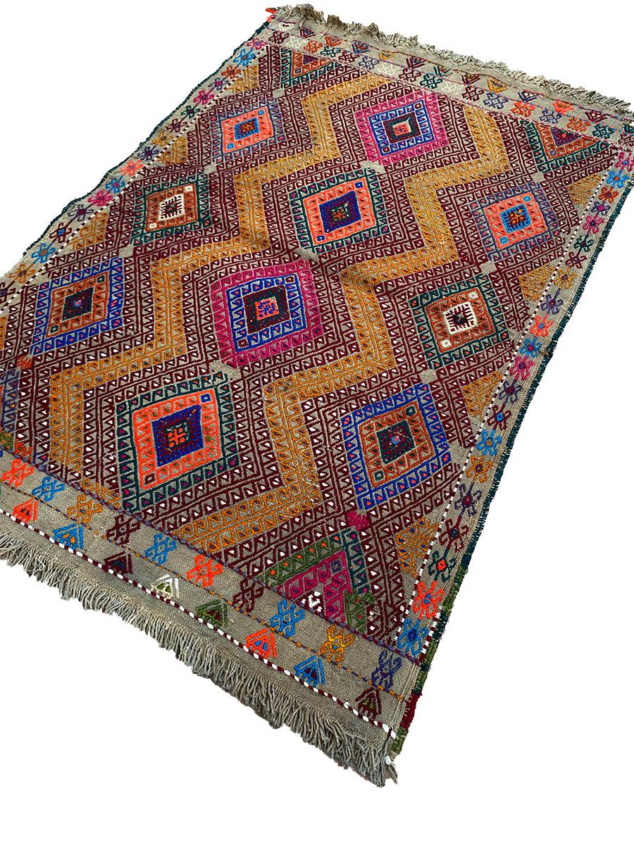 Ebru - Size: 3.4 x 2.4 - Imam Carpet Co