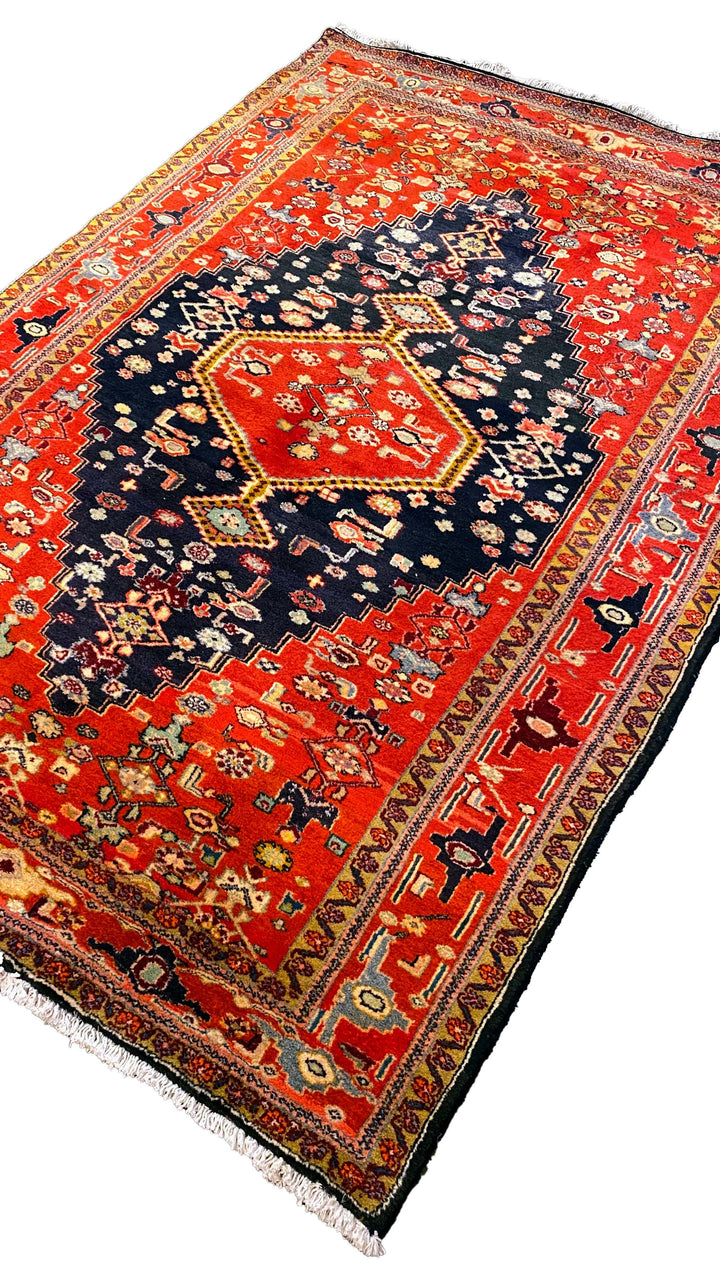 Zwart - Size: 6.6 x 4.6 - Imam Carpet Co