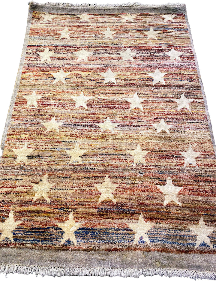 Abrush Stars Rug - Size: 4 x 6 - Imam Carpet Co