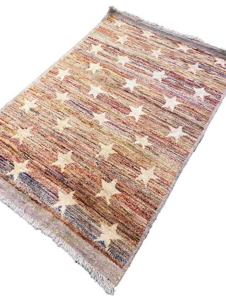 Abrush Stars Rug - Size: 4 x 6 - Imam Carpet Co