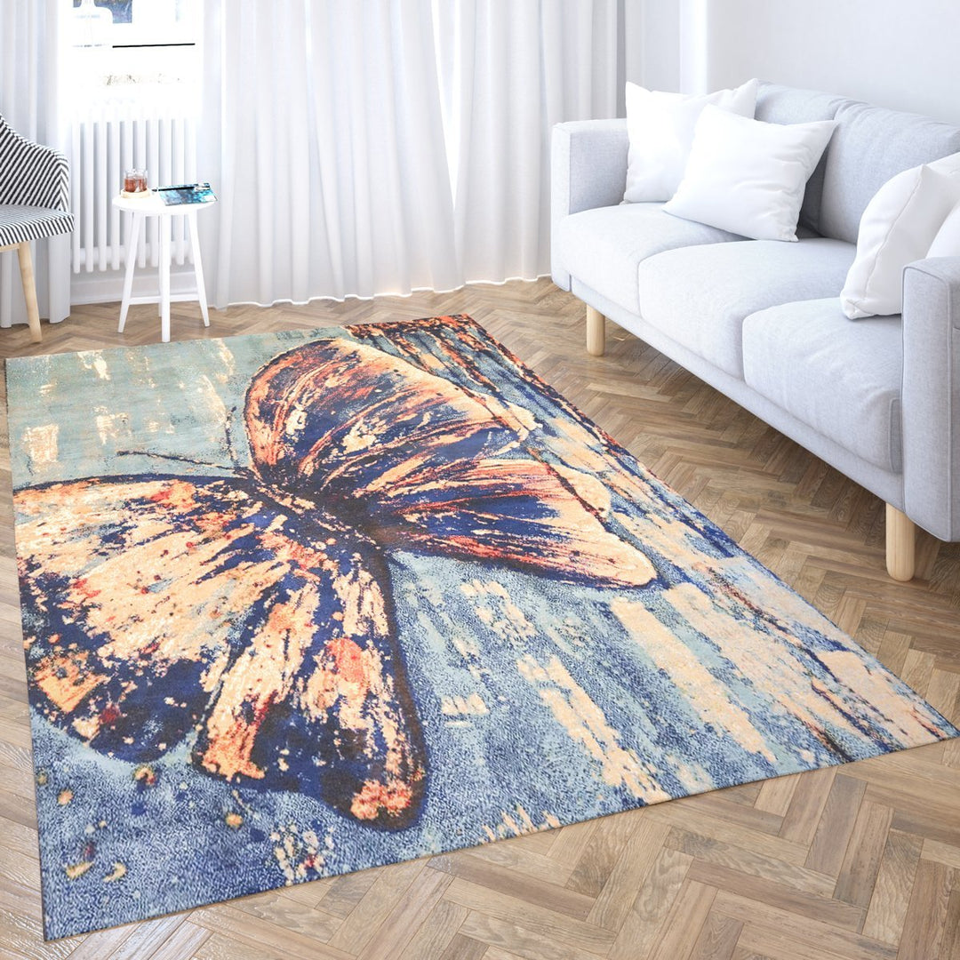 Abstract Butterfly Modern Rug - Size: 7.3 x 4.10 - Imam Carpets - Online Shop