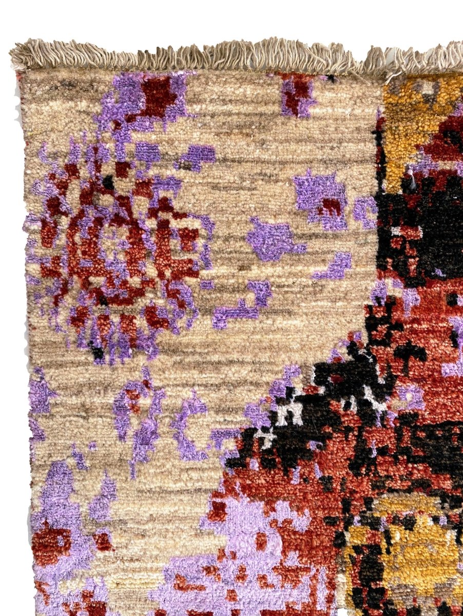 Abstract Twirl Rug - Size: 6.2 x 4 - Imam Carpets Online Store